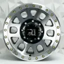RIN 16X8 8-170 R1 SPORT 2751 BLACK MACHINE FACE GOLD RIVETS ET0 CB130.81