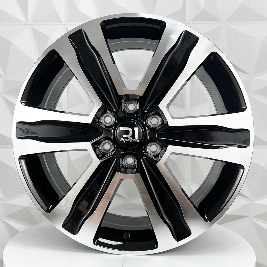 RIN 20X8.5 6-135 R1 SPORT FH027 BLACK MACHINE FACE ET44 CB87.1